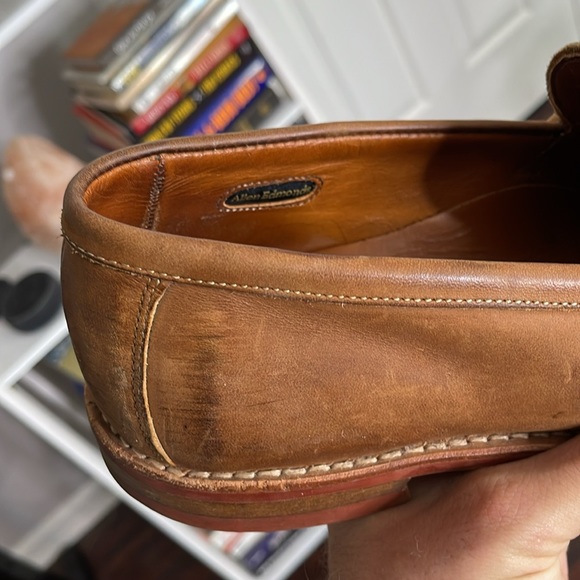 👞 Step into Timeless Elegance with Allen Edmonds Leather Newman Penny loafer! - Picture 3 of 4